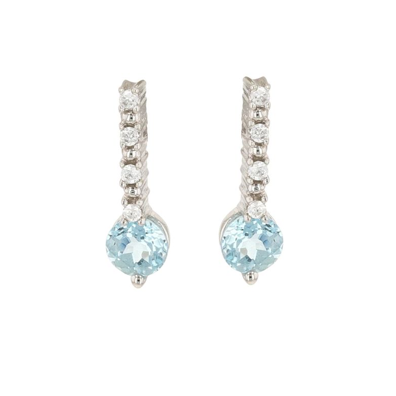 Acheter Boucles d'oreilles topazes 0.60 carat diamants 0.08 carat or blanc 2.90g Comme neuf - 850,00 € Boucles d'oreilles topazes 0.60 carat diamants 0.08 carat or blanc 2.90g Comme neuf - reconditionné disponible sur Gemme Les Bijoux